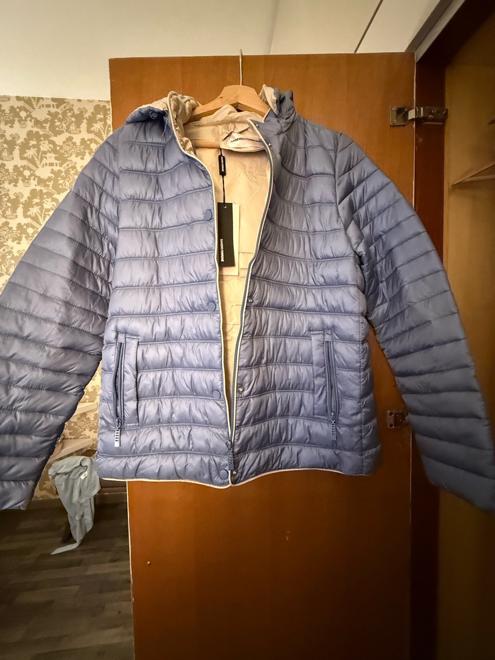 Sandro Ferrone Blue Travel Jacket & Coat